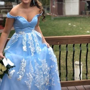 Blue prom dress!